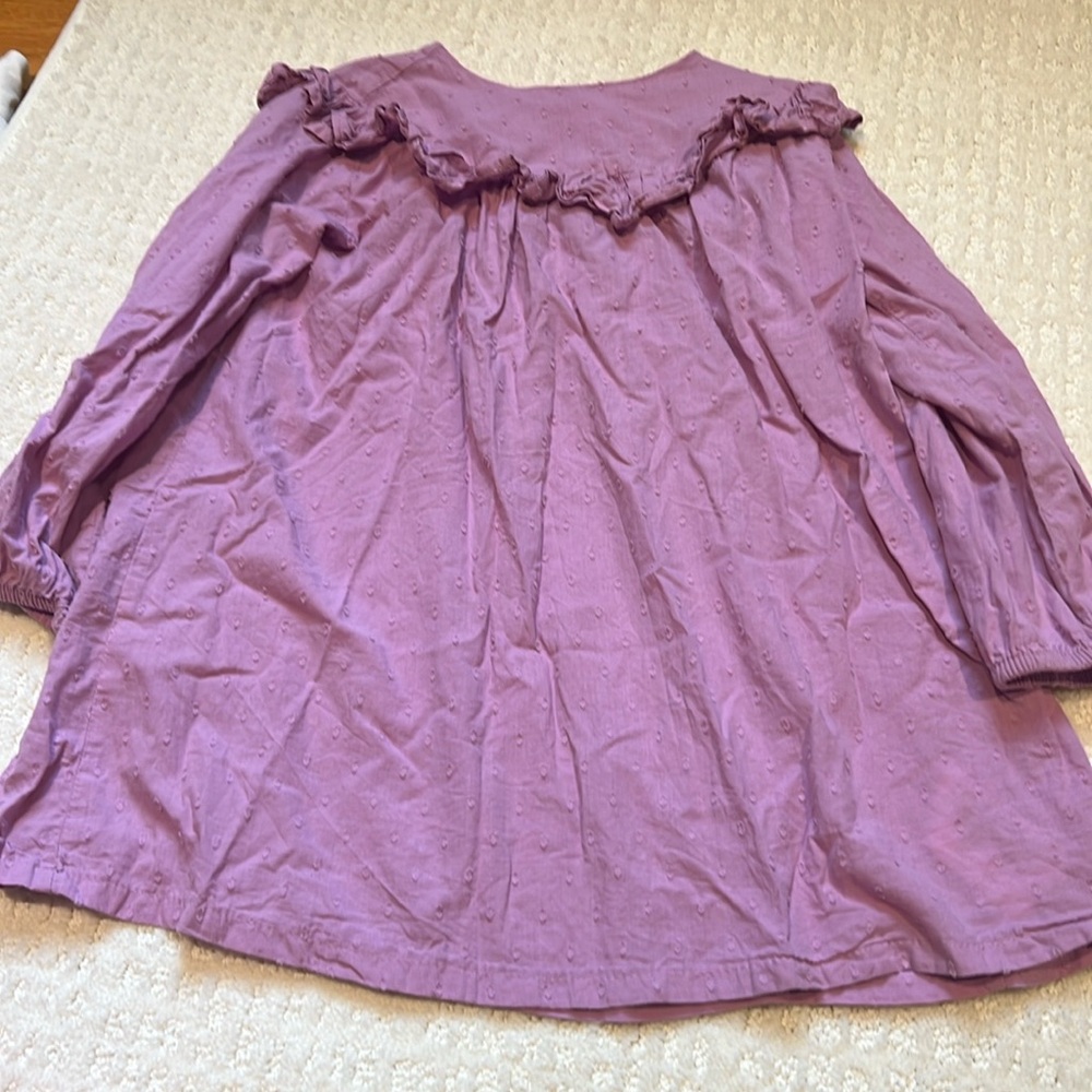 H&M purple ruffle top toddler girl 4t dress